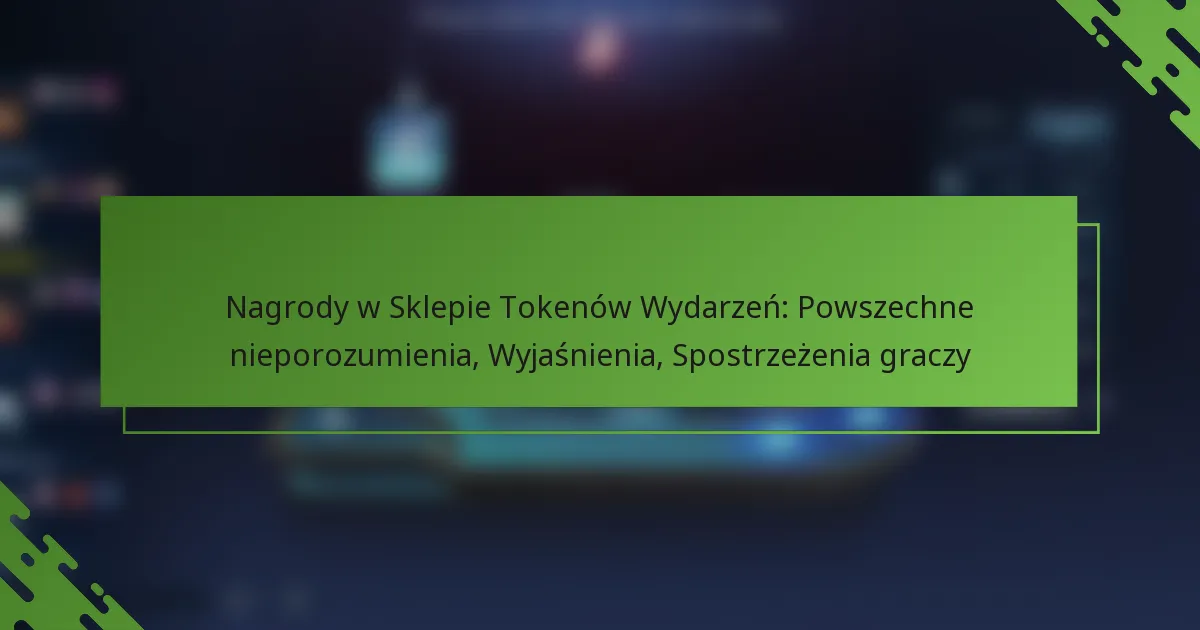 Nagrody w Sklepie Tokenów Wydarzeń: Powszechne nieporozumienia, Wyjaśnienia, Spostrzeżenia graczy